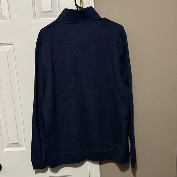 St. John's Bay Men's Dark Blue 1/4 Zip pullover Size Large - Picture 5 of 5